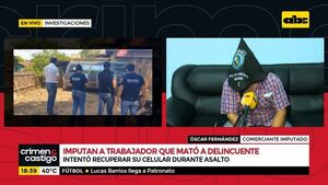 Imputan a trabajador que mató a delincuente - Crimen y castigo - ABC Color