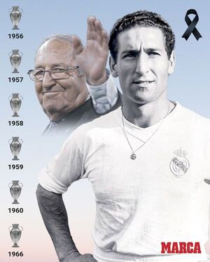 Murió Paco Gento, único ganador de seis Copas de Europa - Fútbol - ABC Color
