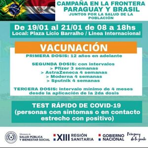 Vacunación contra Covid-19 y test rápido en la Línea Internacional