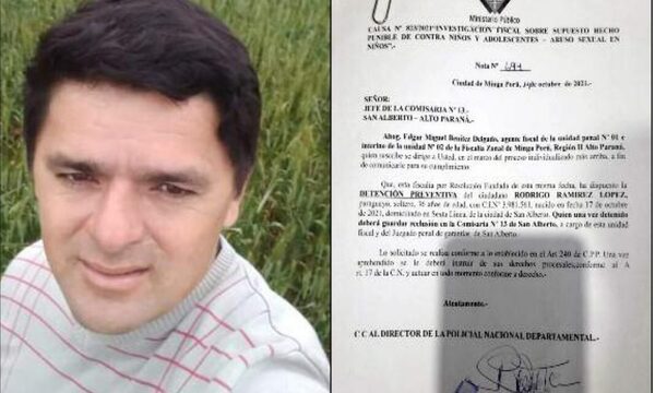 Hermano de Intendente de San Alberto se presenta y juez ordena su prisión preventiva – Diario TNPRESS