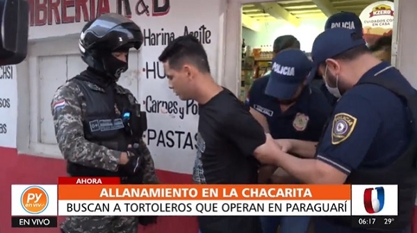 Detienen a “tortolero” en la Chacarita
