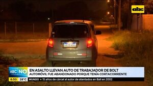 En asalto llevan vehículo de trabajador de Bolt - ABC Noticias - ABC Color