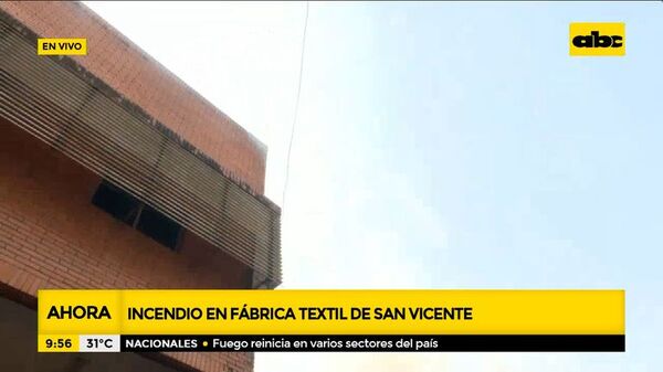 Existe peligro de derrumbe en fábrica incendiada - ABC Noticias - ABC Color
