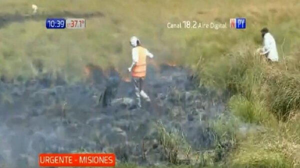 Furiosas llamas se expanden con fuerza en Villa Florida | Noticias Paraguay