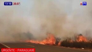 Arde el país: Reportan incendio en el tramo que une Itá con Nueva Italia | Noticias Paraguay