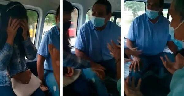 La Nación / Se le juntaron el amante y el esposo en el bus