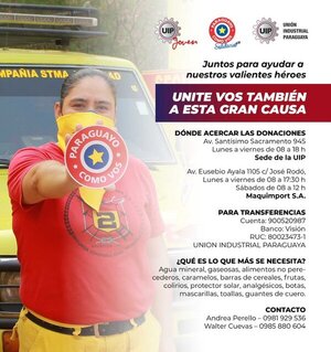 Lanzan campaña para ayudar a los bomberos - ADN Digital