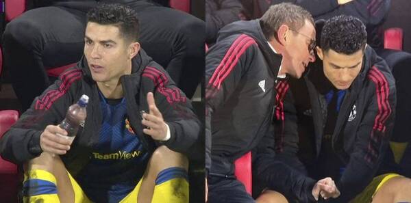 Crónica / CR7 ipochy porque el técnico lo cambió