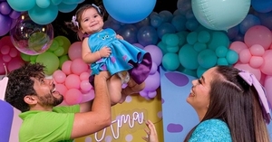 ¡A lo grande! Así celebraron Chenny y Will el primer añito de su hija Amatista
