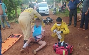 Maria Auxiliadora: Camioneta choca contra moto conducida por un menor de edad