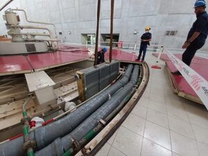 Yacyretá renueva sistema de enfriadores de unidades generadoras