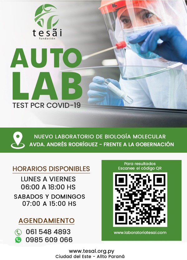 TESÃI habilita autolab para intensificar toma de muestras PCR - Covid 19 en CDE - Radio Positiva