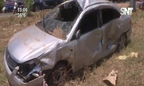 Accidente fatal en Limpio: Un vehículo atropelló una moto y una casilla - SNT