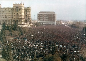 Conmemoran 32 aniversario del fin de la URSS en Azerbaiyán