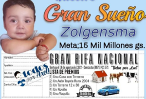 Padres del pequeño Axel sortean su casa, auto y vaca para comprar costoso medicamento - Megacadena — Últimas Noticias de Paraguay