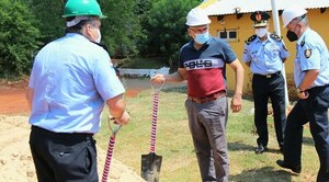 Realizan palada inicial para construcción del local de la Dirección de Hechos Punibles - Noticiero Paraguay