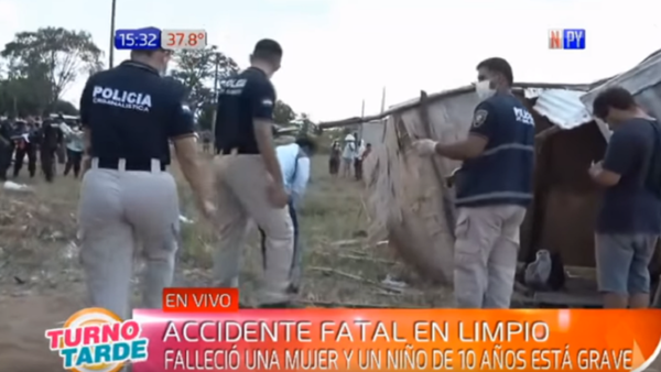 Limpio: Madre fallece e hijo es herido tras ser atropellados por conductor