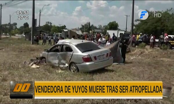 Vendedora de yuyos murió tras ser atropellada en Limpio | Telefuturo