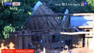 Agresivo temporal dejó a 110 familias afectadas en Acahay | Noticias Paraguay