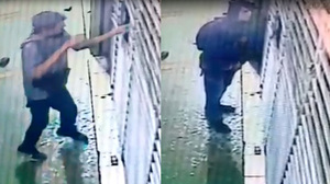 Dos ladrones violentan cerradura de una farmacia e ingresan a robar - La Clave