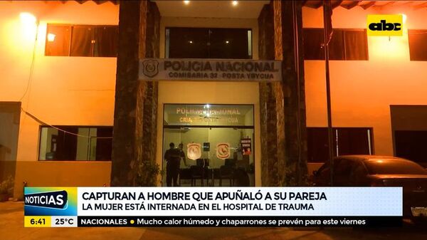 Capturan a hombre que apuñaló a su pareja - ABC Noticias - ABC Color