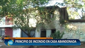 Sajonia: Principio de incendio en vivienda deshabitada - SNT