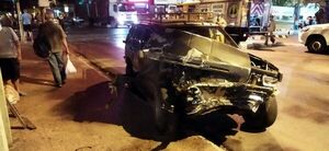 Militar tuichaitére atropelló patrullera y autos de policías