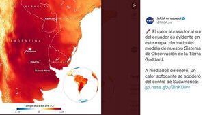 Ola de calor en Sudamérica llama atención de la NASA | Noticias Paraguay