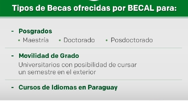Conozca las modalidades de postulación para acceder a becas de BECAL