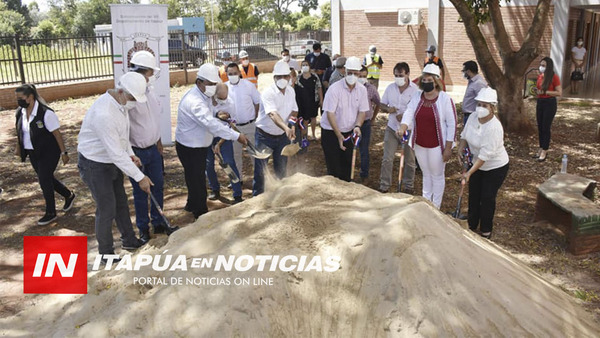 GOBERNADOR DIÓ INICIO A OBRAS EN CENTRO DE EDUCACIÓN PARA JÓVENES Y ADULTOS EN CAMBYRETÁ - Itapúa Noticias