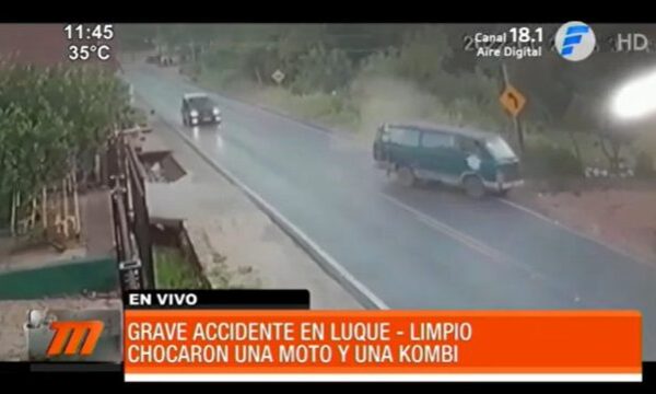 Grave accidente de tránsito entre Luque y Limpio | Telefuturo