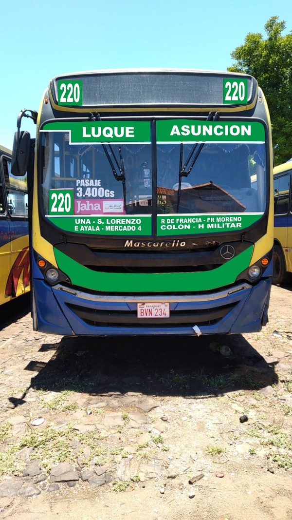 Línea 220 brindará cobertura desde el lunes en Luque, San Lorenzo y Asunción | OnLivePy