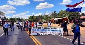 La Nación / Pobladores de Aguapety protestan contra arroceras
