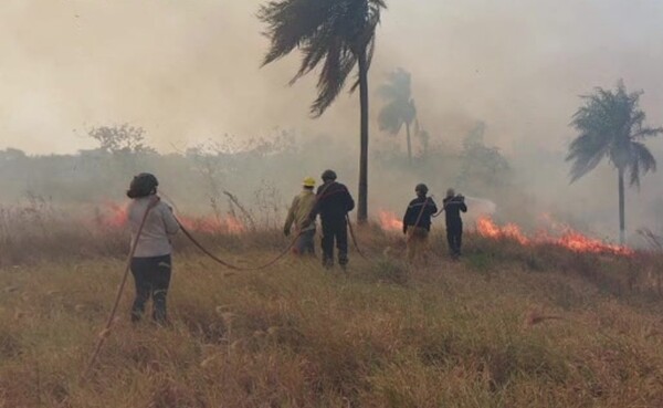 Voraz incendio en Ayolas - C9N