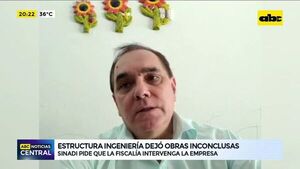 Estructura Ingeniería dejó obras inconclusas - ABC Noticias - ABC Color