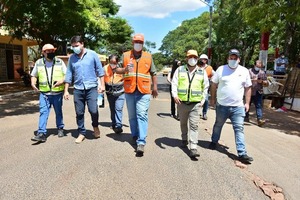 MOPC inició trabajo de recapado asfálico en San Juan Bautista