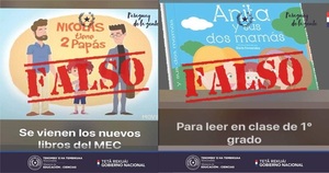 MEC aclara que imágenes viralizadas sobre libros de cuento son falsas