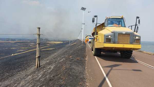 La Central Yacyretá y Aña Cuá no están en riesgo por los focos de incendio