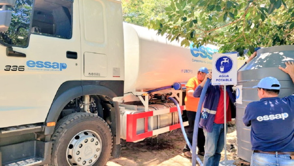 Essap distribuirá agua a barrios afectados por cortes de suministro