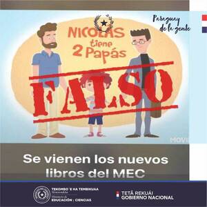 “Nicolás tiene dos papás”: MEC aclara que este cuento no forma parte de sus proyectos