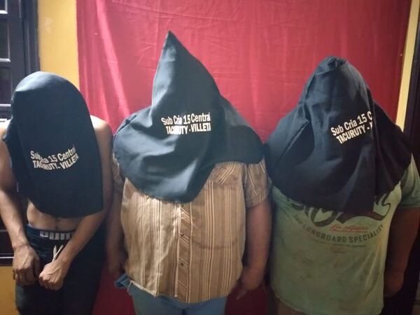 Detienen a tres ladrones de takuare’e en Villeta - Nacionales - ABC Color
