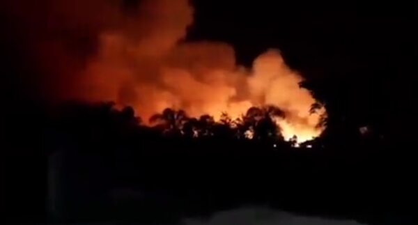 Incendio de gran magnitud en la Reserva de los Humedales de Ypacaraí - Nacionales - ABC Color