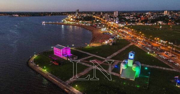 La Nación / La inolvidable foto de cada atardecer encarnaceno
