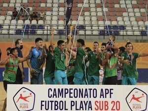 Sub 20 de Fútbol Playa: Areguá es el dueño del Torneo Apertura - APF