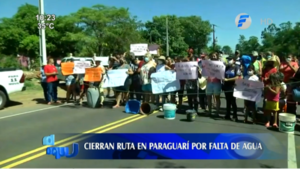 Pobladores de Paraguarí cierran la ruta por falta de agua