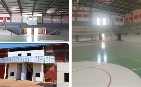 Obras de moderno polideportivo de la Gobernación entran en su recta final