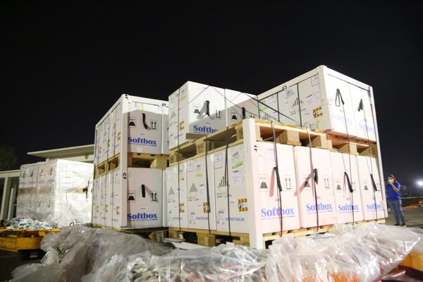 Arribaron a Paraguay un nuevo cargamento con 466.830 vacunas de Pfizer