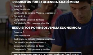 Abren postulación a becas en Santa Rita