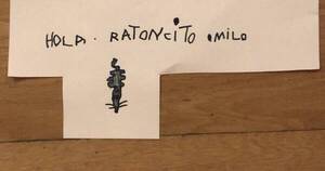 La Nación / Niño con COVID dejó un diminuto tapabocas de papel para no contagiar al ratón Pérez