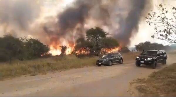 Crónica / ¡Milagrosa lluvia! evitó un feroz incendio en Chaco'i